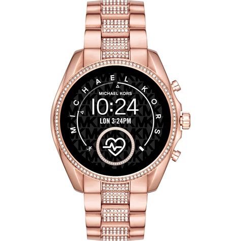 michael kors access ladies bradshaw smartwatch rose gold|Michael Kors smart watch battery.